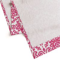 Pink Ikat Damask