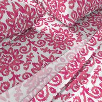 Pink Ikat Damask