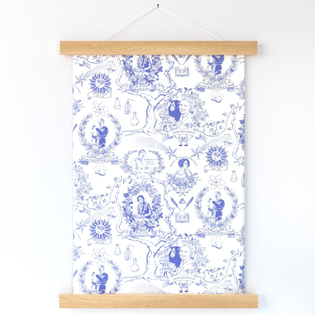 Women of Science and Learning Toile de Jouy