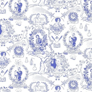 Women of Science and Learning Toile de Jouy