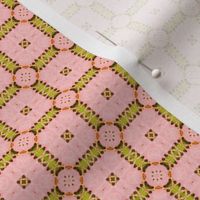 Peach and Avocado in Lilliput: Tiny Bedspread