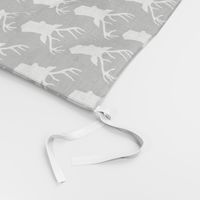 Black and White Stag Deer head pattern