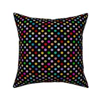 Rainbow Happy Smiley face Polka dot pattern (small print)