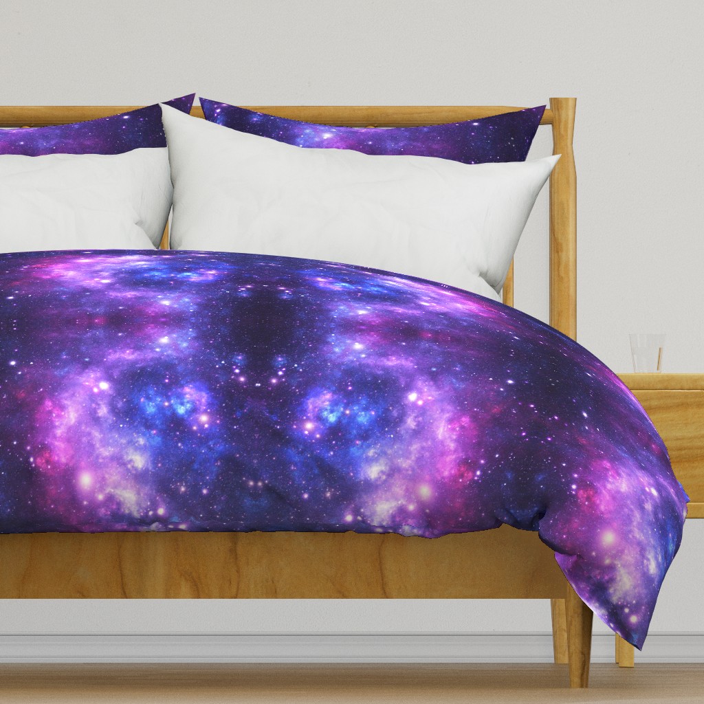 Purple Space Stars (large print)