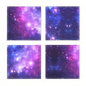 Purple Space Stars (large print)