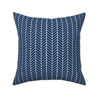 Dark Navy Blue Arrow Feather pattern