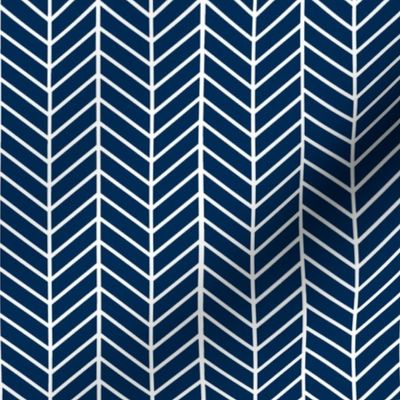 Dark Navy Blue Arrow Feather pattern