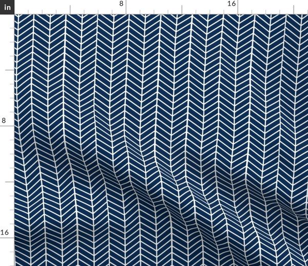 Dark Navy Blue Arrow Feather pattern - Spoonflower