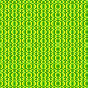 retro waves green yellow