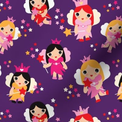 Girls fairy princess sparkle pattern