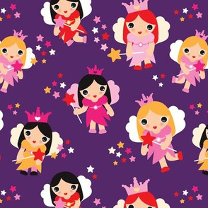 Girls fairy princess sparkle pattern