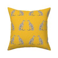 Greyhounds - Seeing Double - Bold Yellow