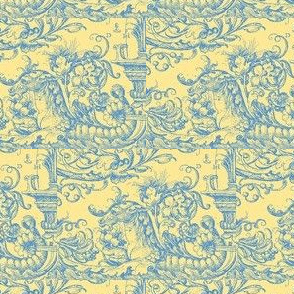 Sea Horses Butter Yellow