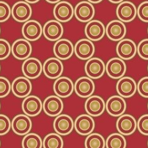 Gold Circles on Red © Gingezel™