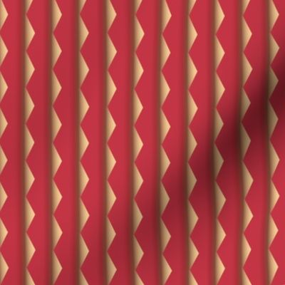 Geranium Reds Zigzag Stripe © Gingezel™