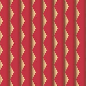 Geranium Reds Zigzag Stripe © Gingezel™
