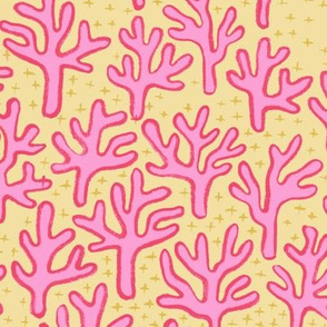 coral - yellow and pink