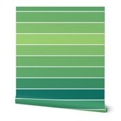 paint chip ombre in serene greens