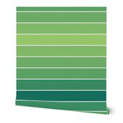 paint chip ombre in serene greens