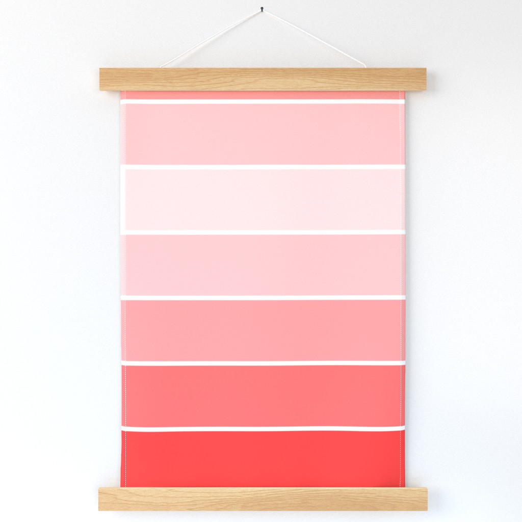 paint chip ombre - scarlet red