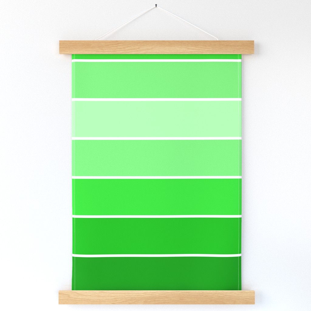 paint chip ombre - bright green