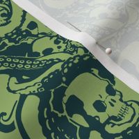 Skull & Tentacle in ecto green