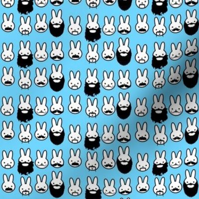 Facial Hares - rabbits with mustaches, bunnies with beards