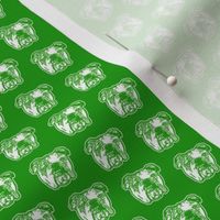 Bulldog orama MINI PRINT - Green