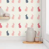 bunnies on cream // large scale