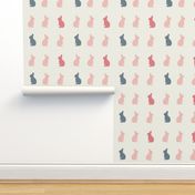 bunnies on cream // large scale