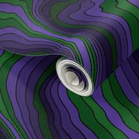 flowing wave - purple green