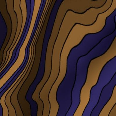 flowing wave - purple brown
