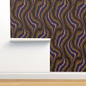 flowing wave - purple brown