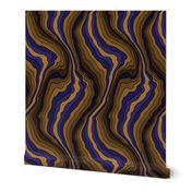 flowing wave - purple brown