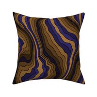 flowing wave - purple brown