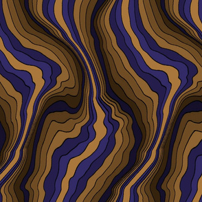 flowing wave - purple brown