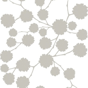 Blossoming - Warm Grey - large scale