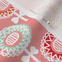 Retro poppy spring flowers pastel scandinavian style