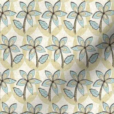 Floral Melody - Mint Blue Spring Blooms