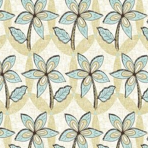 Floral Melody - Mint Blue Spring Blooms