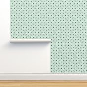 Mint Gray Polka