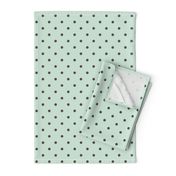 Mint Gray Polka