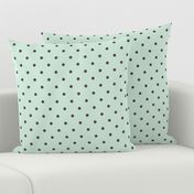 Mint Gray Polka