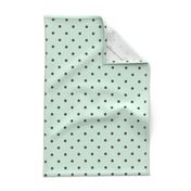 Mint Gray Polka