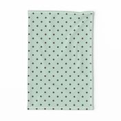 Mint Gray Polka