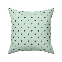 Mint Gray Polka