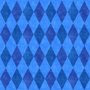 Faded Blue Velvet Harlequin