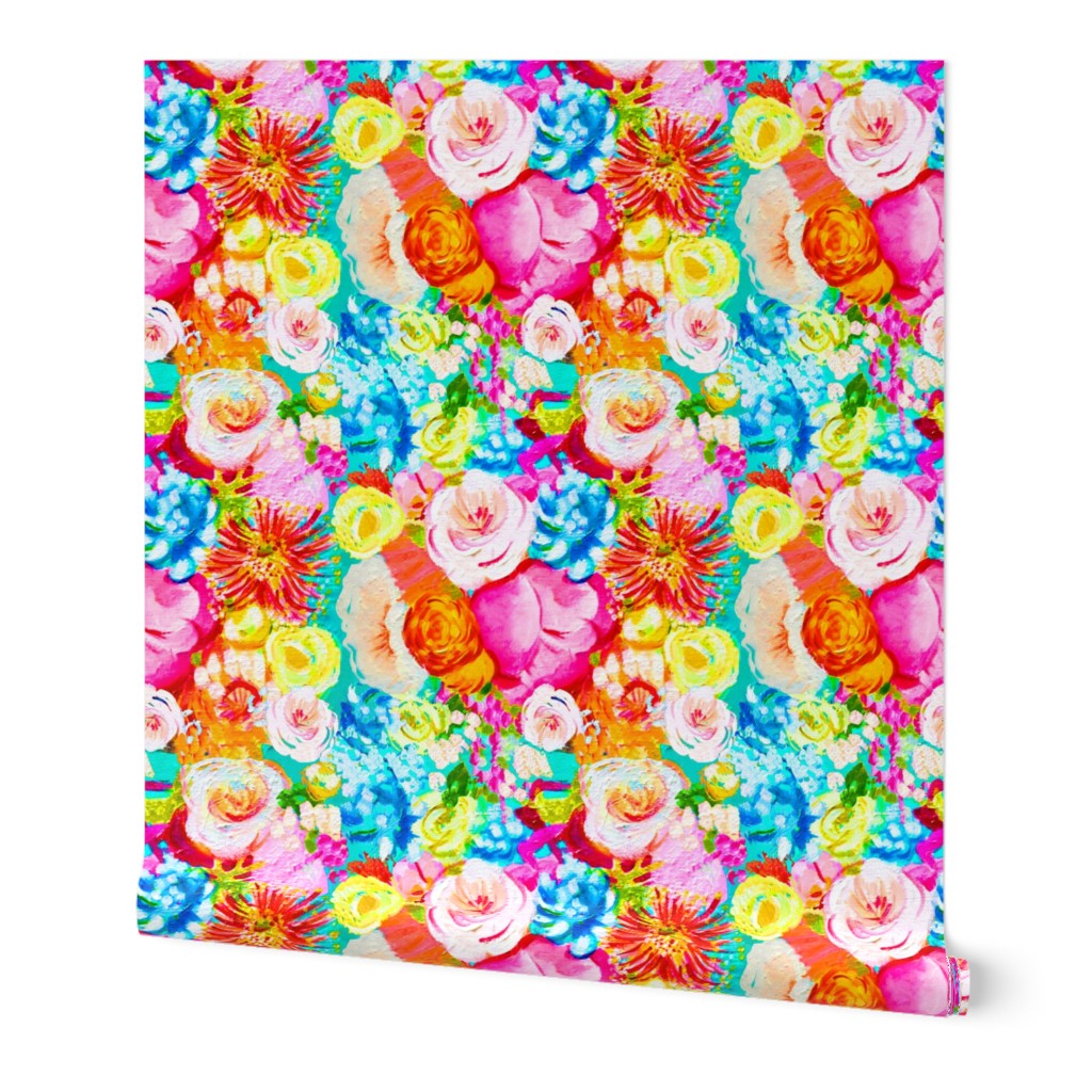 Neon Floral Painting (Regular Size)