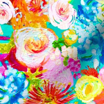 Neon Floral Painting (Regular Size)