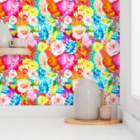 Neon Floral Painting (Regular Size)